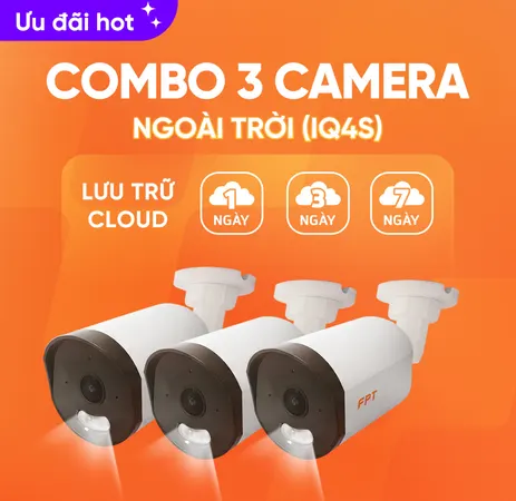 Combo 3 Camera Ngoài Trời FPT Telecom